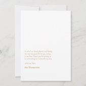 Blue Jean Baby Theme Denim Patchwork Baby Shower Dankeskarte (Rückseite)