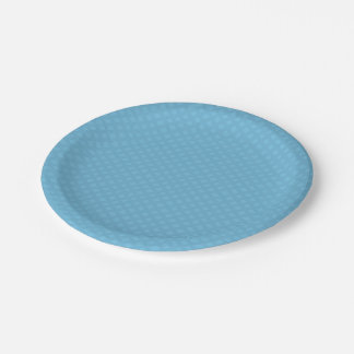 Blue Jean Basketweave Lattice Tone Pappteller