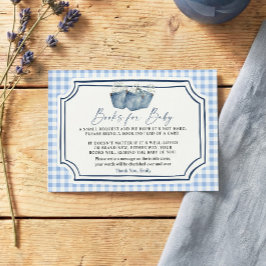 Blue Jean Books for Baby Card  Begleitkarte