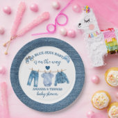 Blue Jean Boy Baby Shower Pappteller (Party)