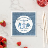 Blue Jean Boy Baby Shower  Serviette (Beispiel)