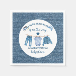 Blue Jean Boy Baby Shower  Serviette