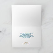 Blue Jean Boy Western Baby Shower Dankeskarte (Innenseite)