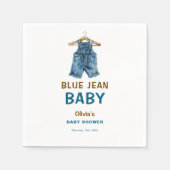 Blue Jean Boy Western Baby Shower Serviette (Vorderseite)