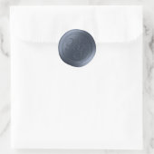 Blue Jean Calligraphy Monogram Wax Siegel Stickers (Tasche)
