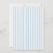 Blue Jean Denim Baby Shower Boy Invitation Einladung (Rückseite)