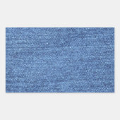 Blue Jean Denim Background Rechteckiger Aufkleber (Vorderseite)