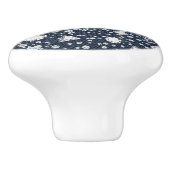 Blue Jean Denim & Diamonds Bling Diamond Herz Keramikknauf (Seitenansicht)