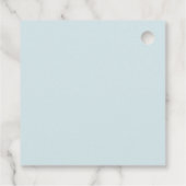 Blue Jean Denim Es ist eine Boy Baby Dusche Geschenkanhänger (Rückseite)