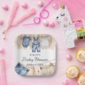 Blue Jean Denim  Pappteller (Party)