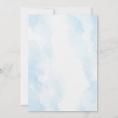 Blue Jean Denim Rustic Western Baby Shower Einladung (Rückseite)