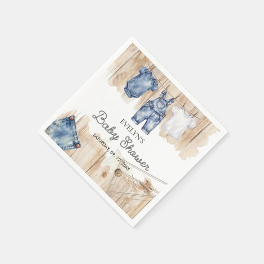 Blue Jean Denim  Serviette (Ecke)