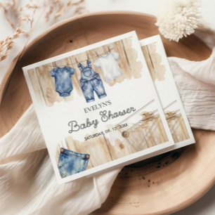 Blue Jean Denim Serviette
