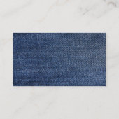 Blue Jean Denim und Spitzentabelle Platzkarte (Rückseite)