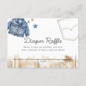 Blue Jean Denim Windel Raffle  Begleitkarte (Vorderseite)