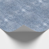 Blue Jean Denim Wirbel Geschenkpapier (Ecke)