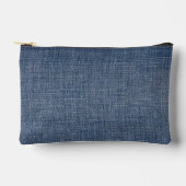 Blue Jean Denim Zubehörtasche (Vorderseite)
