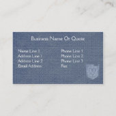 Blue Jean Design Profil & Visitenkarten Templer Visitenkarte (Rückseite)