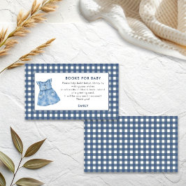Blue Jean Dress Gingham Girl Books For Baby Begleitkarte
