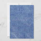 Blue Jean Es ist eine Baby-Dusche Einladung (Rückseite)