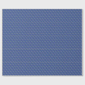 Blue Jean, Grey Hearts Wrapping Paper Geschenkpapier (Flach)