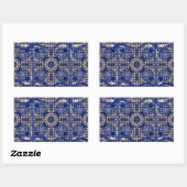 Blue Jean Lights Pattern Sticker - Trendy Blue (Blatt)