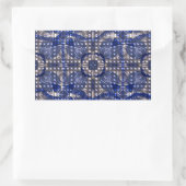 Blue Jean Lights Pattern Sticker - Trendy Blue (Tasche)