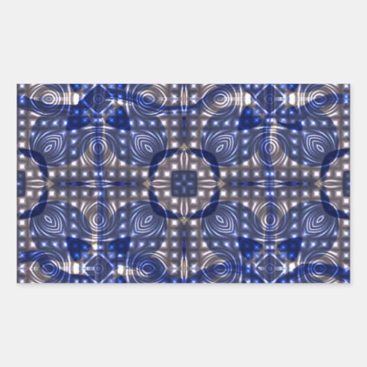 Blue Jean Lights Pattern Sticker - Trendy Blue (Vorderseite)