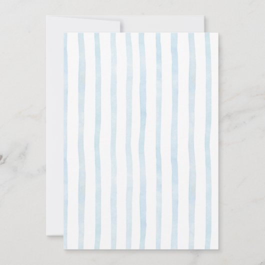 Blue Jean mit Bow Baby Dusche Einladung (Rückseite)