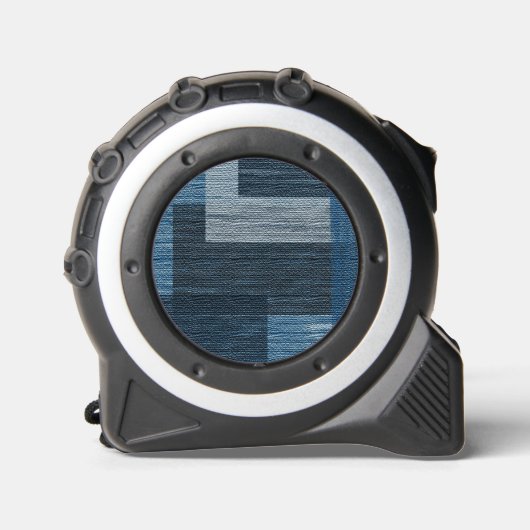 Blue Jean Patch Imitate Burlap Maßband (Vorderseite)