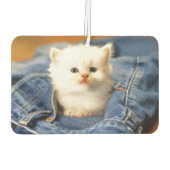 Blue Jean Pocket Kitten Air Freshener Autolufterfrischer (Rückseite)
