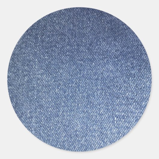 Blue Jean Round Stickers (Vorderseite)