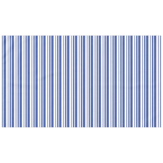 Blue Jean Stripes Tischdecke (Vorderseite (Horizontal))