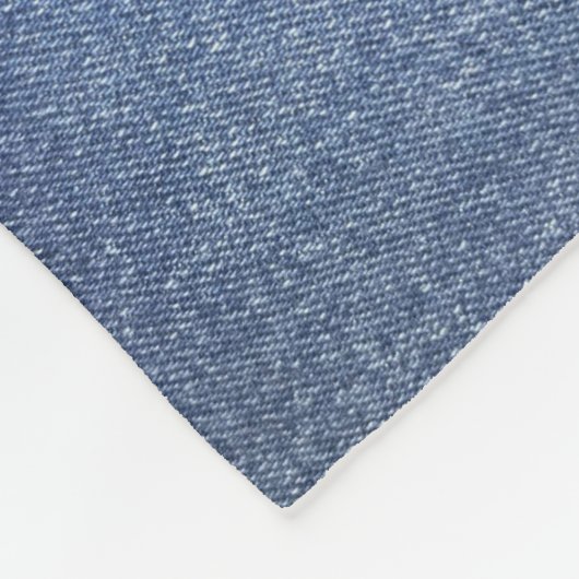 Blue Jean Throw Blanket Fleecedecke (Ecke)