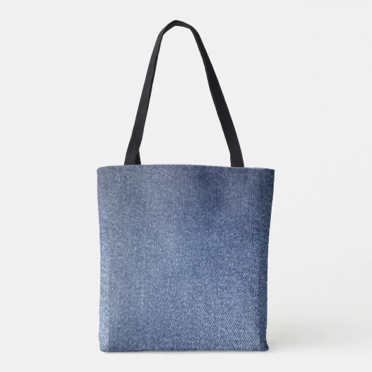 Blue Jean Tote Bag Tasche (Rückseite)