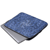 Blue Jean wirl...... Laptopschutzhülle (Vorne Knopf)