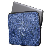 Blue Jean wirl...... Laptopschutzhülle (Vorderseite Links)