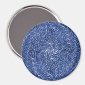 Blue Jean wirl...... Magnet (Vorderseite/Rückseite)
