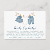 Blue Jeans Baby Showbücher für Baby Begleitkarte (Vorderseite)
