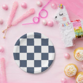 Blue Jeans Blue/White Checkered Pappteller (Party)