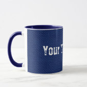 Blue Jeans Denim Custom Text Tasse (Links)