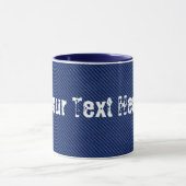 Blue Jeans Denim Custom Text Tasse (Zentrum)
