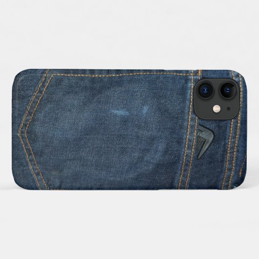 Blue Jeans Denim Pocket Case-Mate iPhone Hülle (Rückseite (Horizontal))