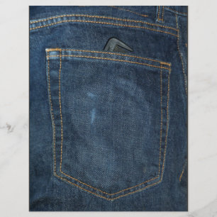 Blue Jeans Denim Pocket Flyer