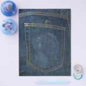 Blue Jeans Denim Pocket Flyer (Einzeln)
