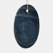 Blue Jeans Denim Pocket Keramikornament (Rechts)