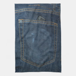 Blue Jeans-Denim-Tasche Küchentuch