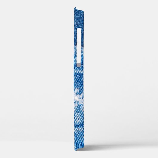 Blue Jeans Denim Textur Case-Mate iPhone Hülle (Rückseite / Links)