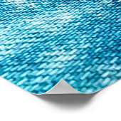 Blue Jeans Denim Textur Poster (Ecke)