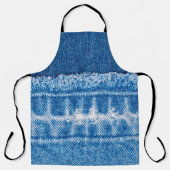 Blue Jeans Denim Textur Schürze (Vorderseite)